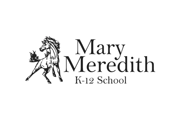 Mary Meredith, K through 12 school logo of a horse