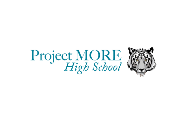 Project More High school logo with a tiger