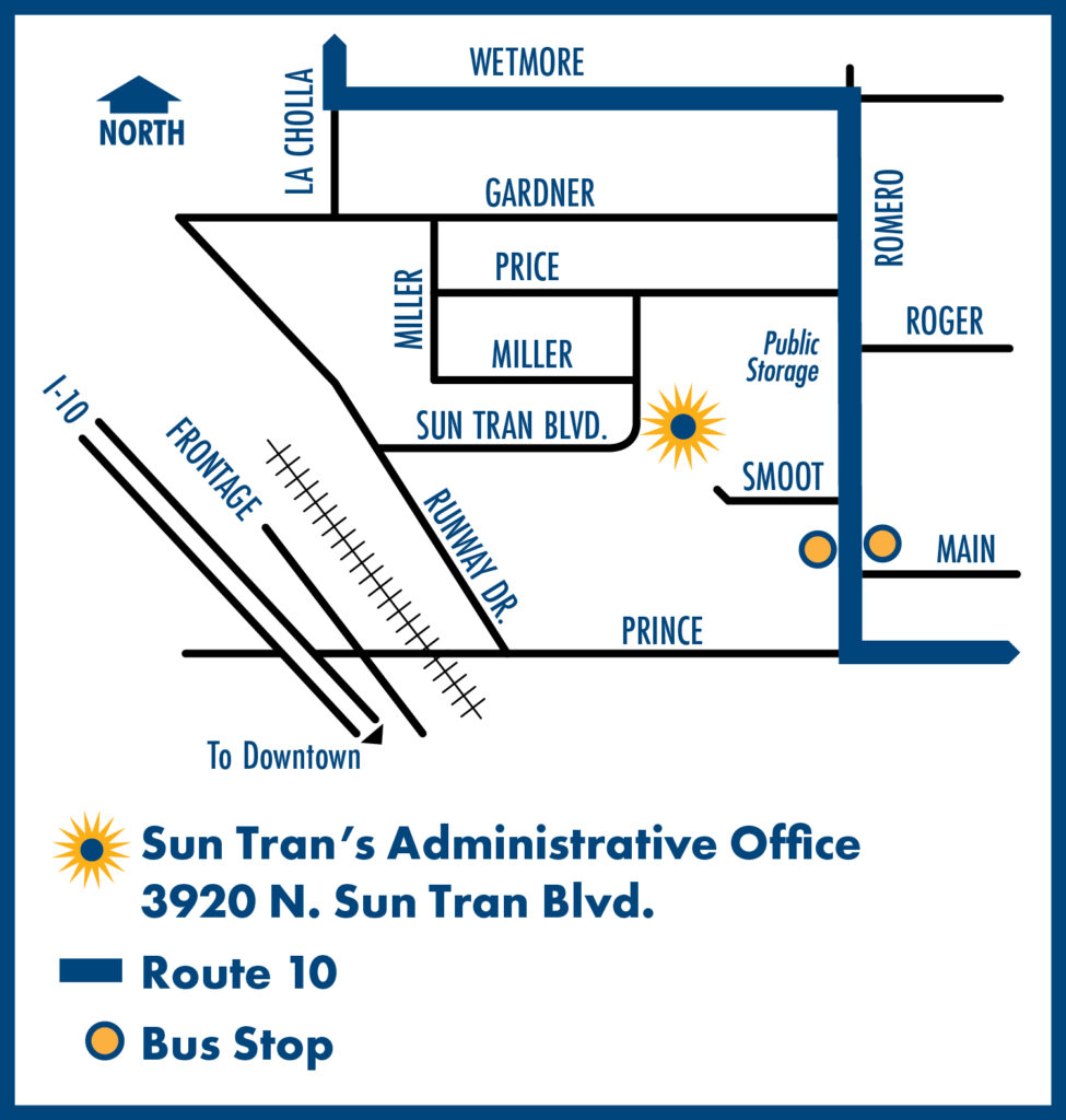 sun tran north facility map.