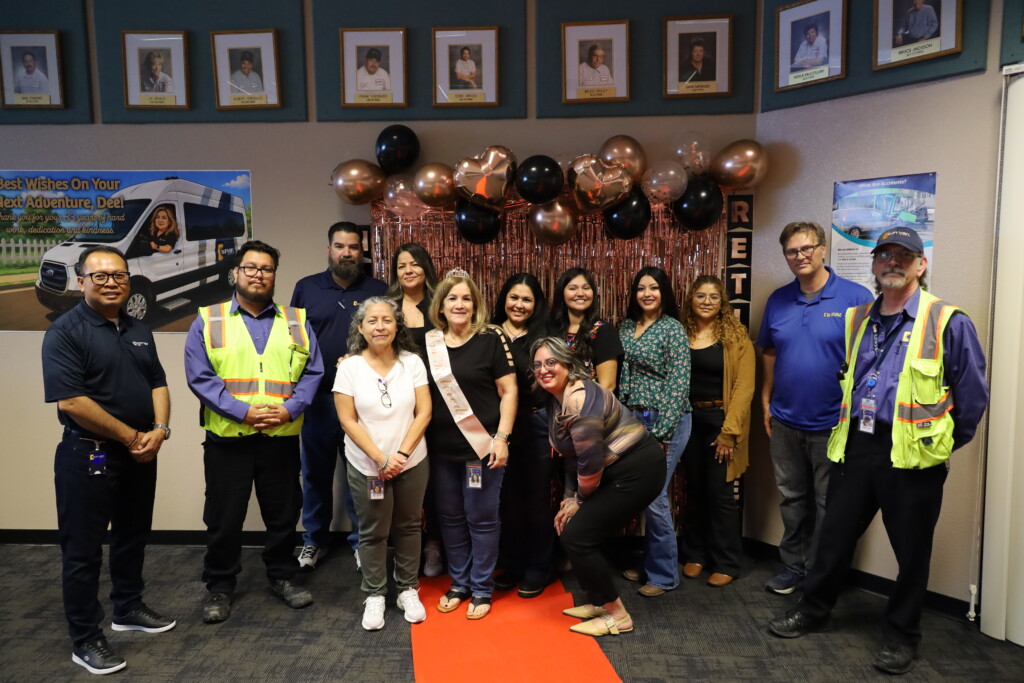 Group photo of Sun Van Team at Dee's retirement get together