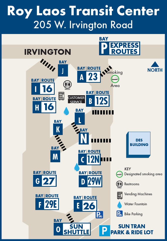 Loas transit center map
